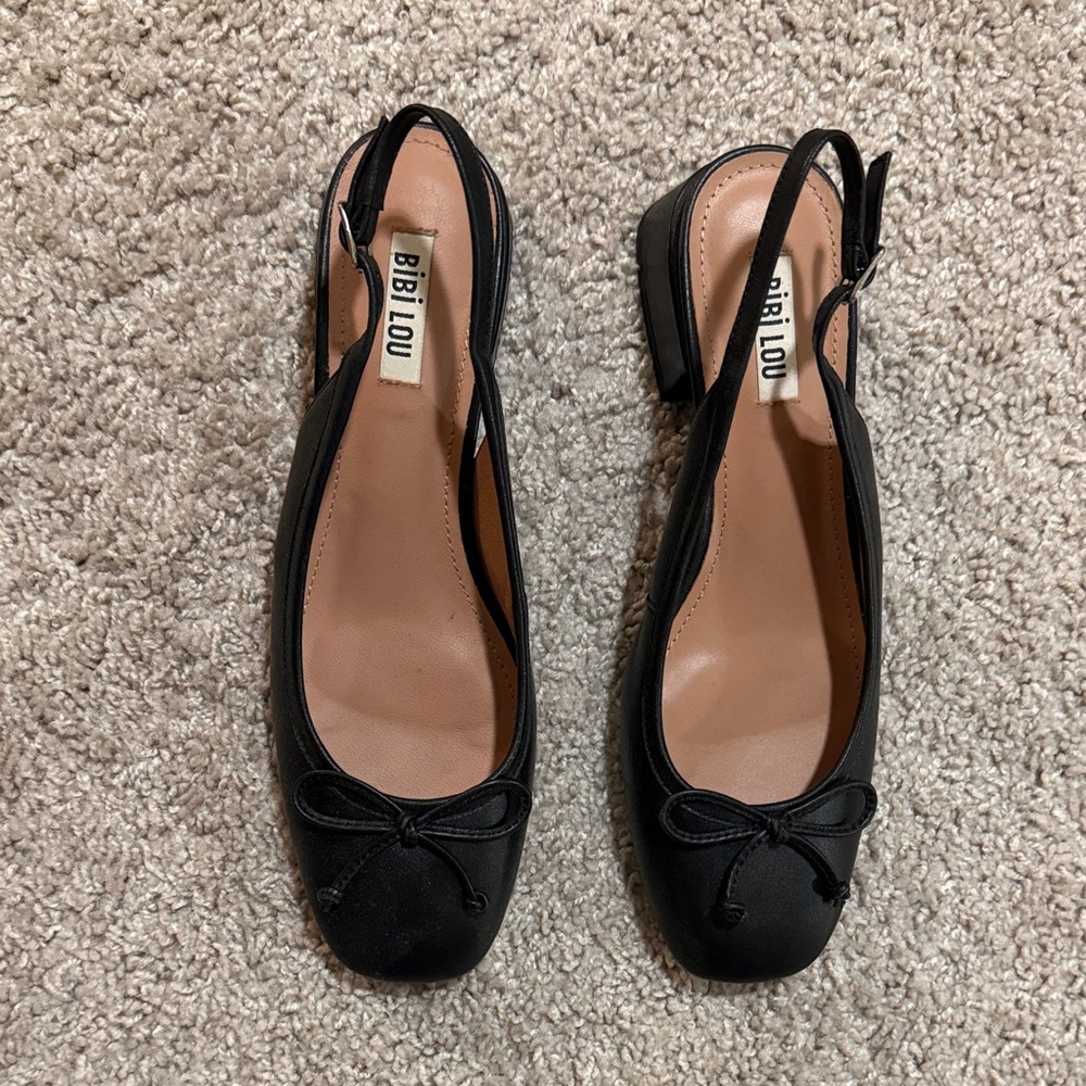 Anthropologie ballet flat slingbacks